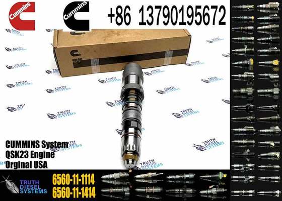 6560-11-1414 6560-11-1114 6560-11-1113 Diesel Fuel Injector for Komatsu Engine 6D170 QSK23 QSK60 QSK19 Excavator PC1250-7