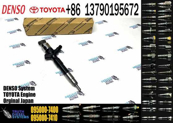 23670-30220 095000-7400 Diesel Fuel Injector for Denso Toyota Hilux 1KD/2KD-FTV Engine Common Rail Fuel Injector Engine Parts