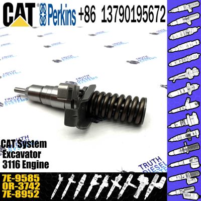 Diesel Injector Fuel Injector Nozzle 7E-9585 Original for Caterpillar Loader IT28F Engine 3116 3126 3116 Fuel Injector K