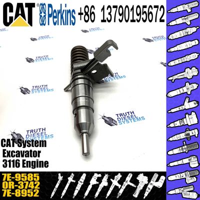 Diesel Injector Fuel Injector Nozzle 7E-9585 Original for Caterpillar Loader IT28F Engine 3116 3126 3116 Fuel Injector K