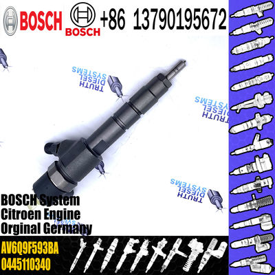 0445110340 Fuel Injector 0445110739 0986435203 1980S5 AV2Q9F593BA AV6Q9F593BA 1696927 9687069280 For CITROEN 9H