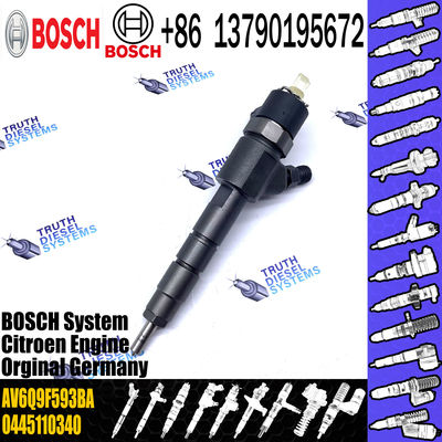 0445110340 Fuel Injector 0445110739 0986435203 1980S5 AV2Q9F593BA AV6Q9F593BA 1696927 9687069280 For CITROEN 9H