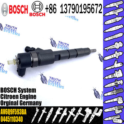 0445110340 Fuel Injector 0445110739 0986435203 1980S5 AV2Q9F593BA AV6Q9F593BA 1696927 9687069280 For CITROEN 9H