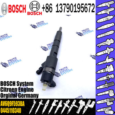 0445110340 Fuel Injector 0445110739 0986435203 1980S5 AV2Q9F593BA AV6Q9F593BA 1696927 9687069280 For CITROEN 9H