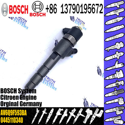 0445110340 Fuel Injector 0445110739 0986435203 1980S5 AV2Q9F593BA AV6Q9F593BA 1696927 9687069280 For CITROEN 9H