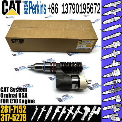 For Caterpillar Excavator C10 C12 Diesel Engine Fuel Injector 281-7152 INJECTOR 317-5278 20R0055