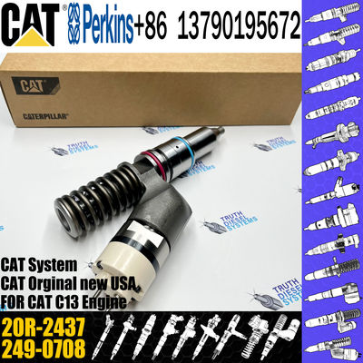 Excavator parts common rail injector 249-0705  20R-2437 249-0708 212-3462 1OR-2977	10R-0961 for C13 diesel engines