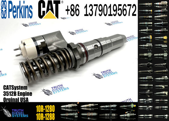 Excavator Spare Parts Common Rail Diesel Fuel Injector 10R-1280 250-1308 For CAT 3512B 3516B 3508B Engine