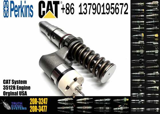 Excavator Parts 392-0225 Fuel Injector 3920225 20R-3247 20R3247 for CAT 3508B 3512B 3516B 3512C 3516C