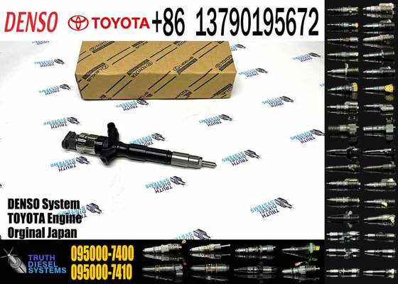 23670-30220 095000-7400 Diesel Fuel Injector for Denso Toyota Hilux 1KD/2KD-FTV Engine Common Rail Fuel Injector Engine Parts