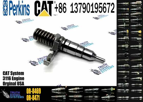 3116 Engine Diesel Common Rail Fuel Injector 0R-8469 0R8469 127-8225 1278225 for Caterpillar Excavator