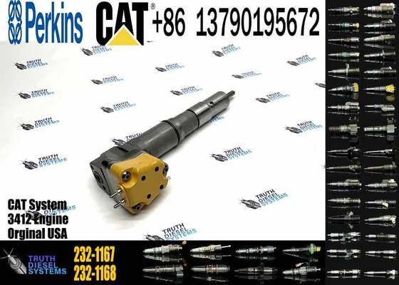 Diesel Fuel Injector 153-5938 232-1168 156-3895 204-2467 232-1167 173-4059 for Caterpillar CAT Engine 3412E 3412 Tractor