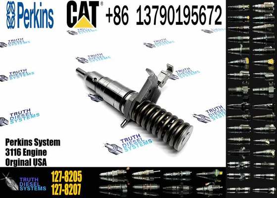 Diesel Engine 3114 3116 Excavator Parts Fuel Injector Nozzle 127-8205 Construction Machinery Components