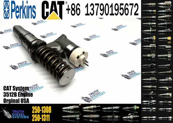 New Factory Price Common Rail Cat Fuel Injector 250-1308 2501308 for Caterpillar CAT 3508 3512 3516 3524 Diesel Engine