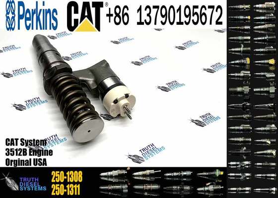 New Factory Price Common Rail Cat Fuel Injector 250-1308 2501308 for Caterpillar CAT 3508 3512 3516 3524 Diesel Engine