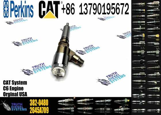 New Diesel Fuel Injectors 282-0490 2645A709 382-0480 306-9380 2645A734 320-0680 for Caterpillar C6.6 Excavator Truck Engine