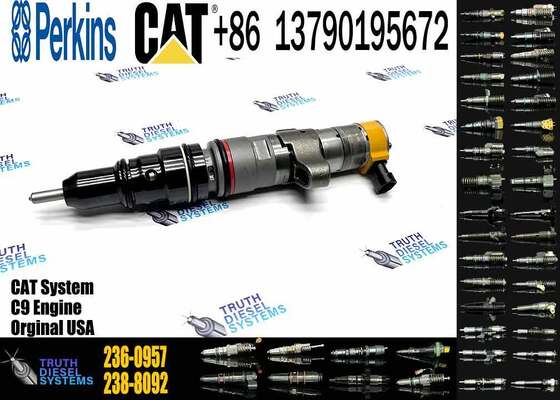 Excavator Accessories Fuel Injector 225-0117 236-0957 238-8092 240-8063 242-0857 245-3516 for CAT C9 Construction Machinery