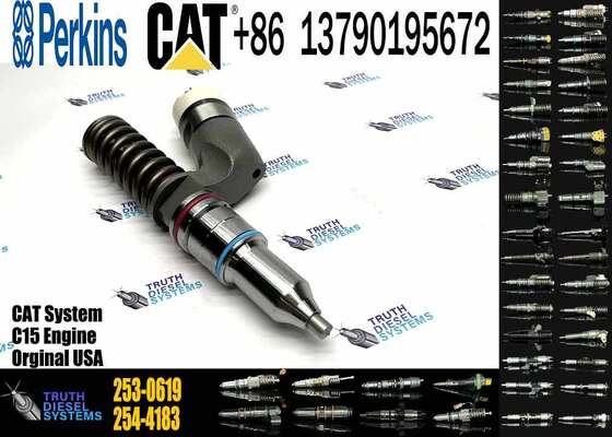 Excavator Parts 253-0619 Fuel Injector 2530619 10R-7232 10R7232 for CAT C15 C18 C32 3406E Series
